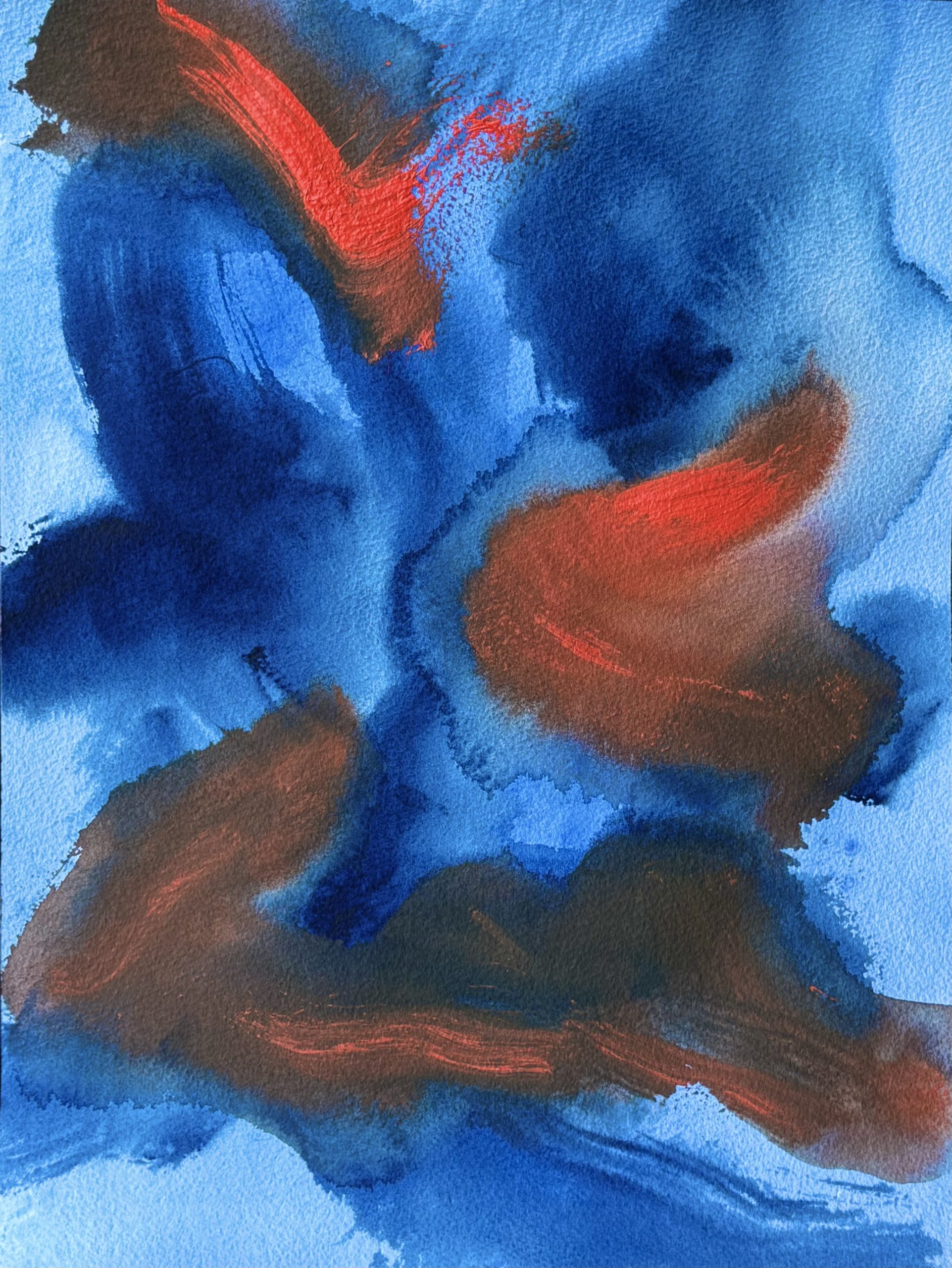 Serie Génesis 2025 Acuarela & Acrílico 41 x 31 c