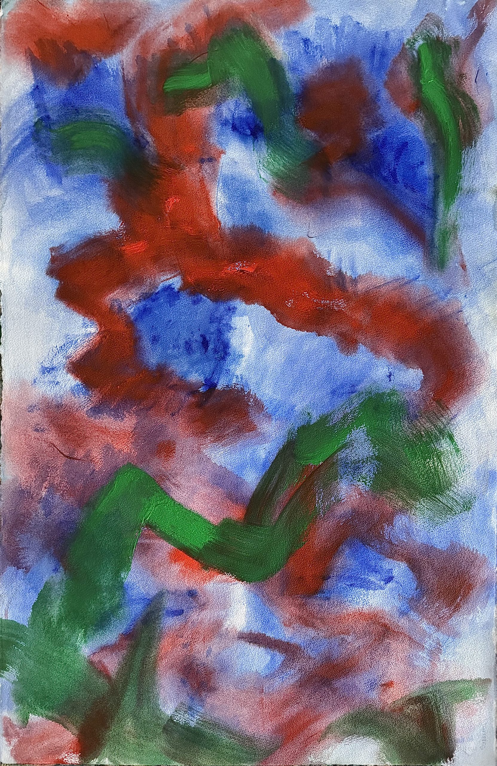 L’estaque 2025 Óleo sobre papel Arches 101 x 66 c