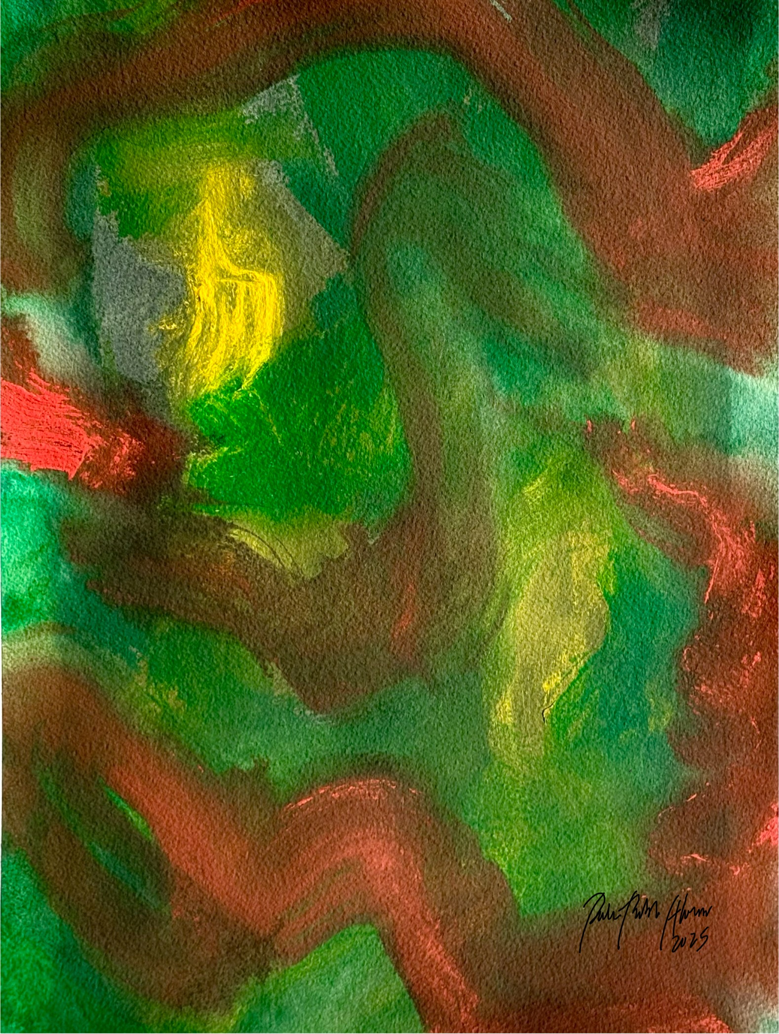 Hic sunt dracones Acuarela & Acrílico 41 x 31 c