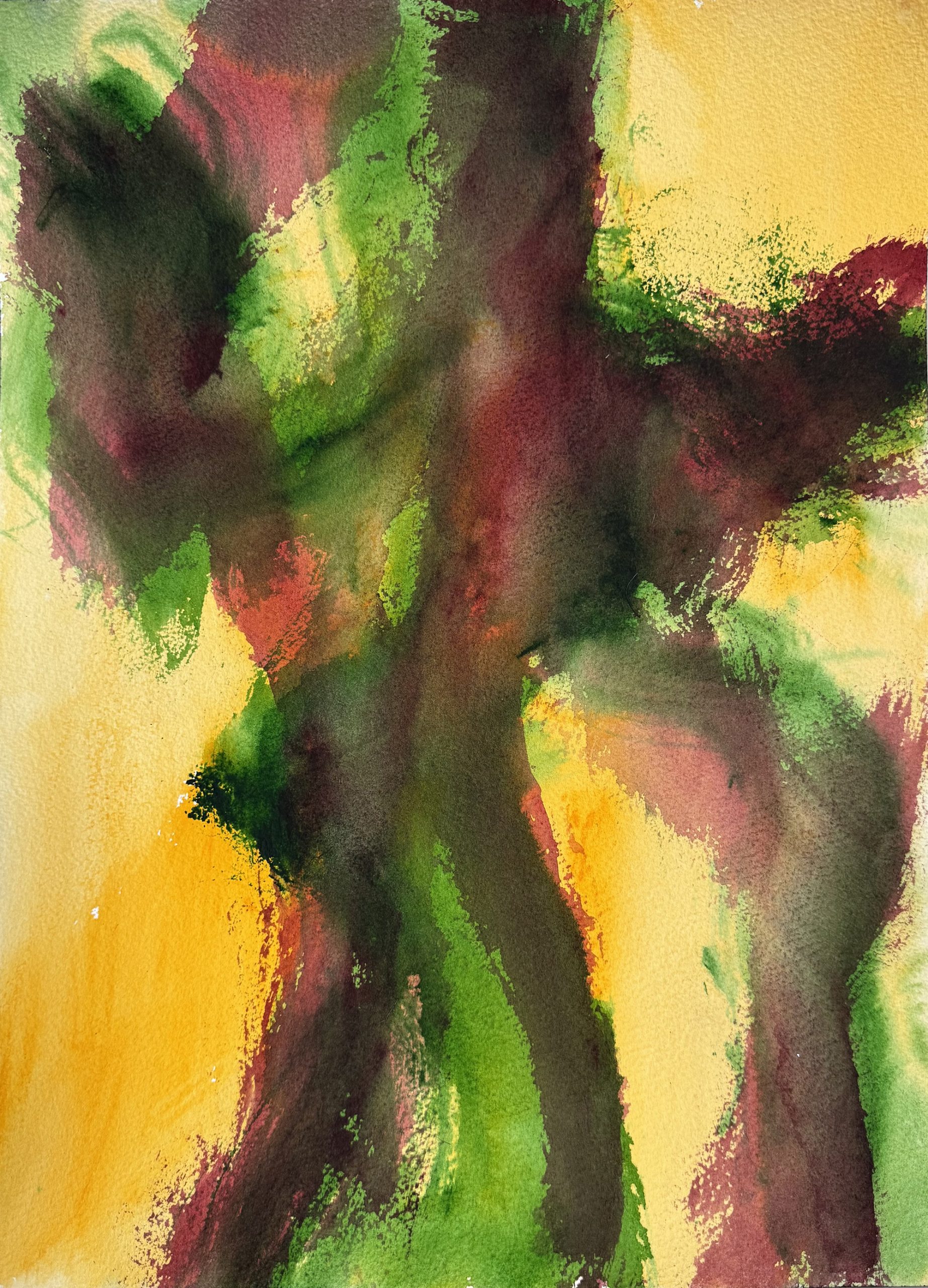 Serie Savia 2025 Acuarela & Acrílico 41 x 31 c